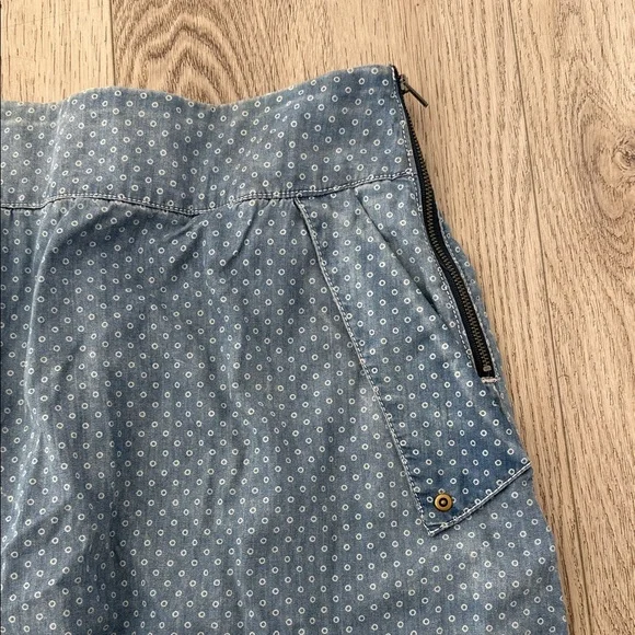 HOLDING HORSES Denim Blue A-Line Skirt - Picture 3 of 4